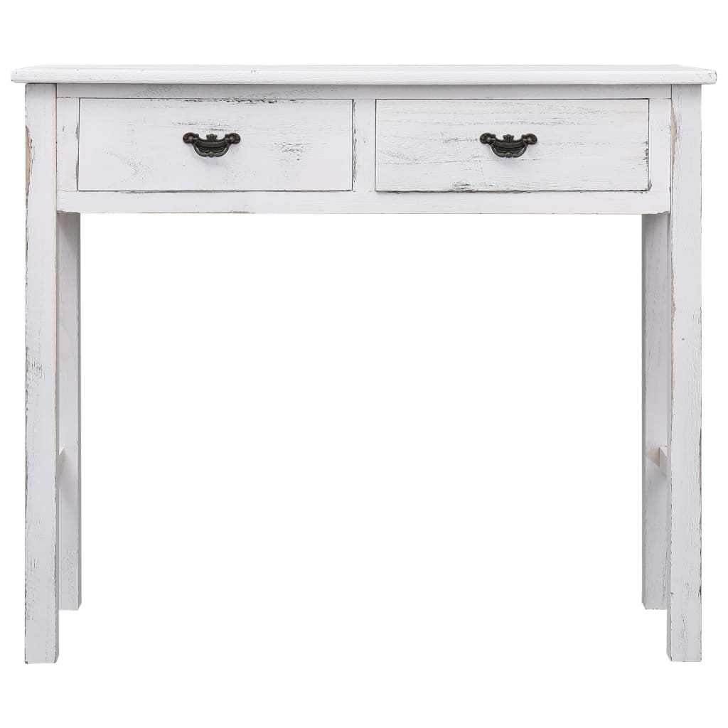 Console Table Antique White - 90×30×77cm