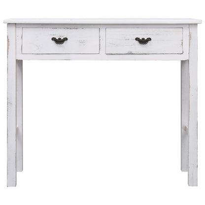 Console Table Antique White - 90×30×77cm