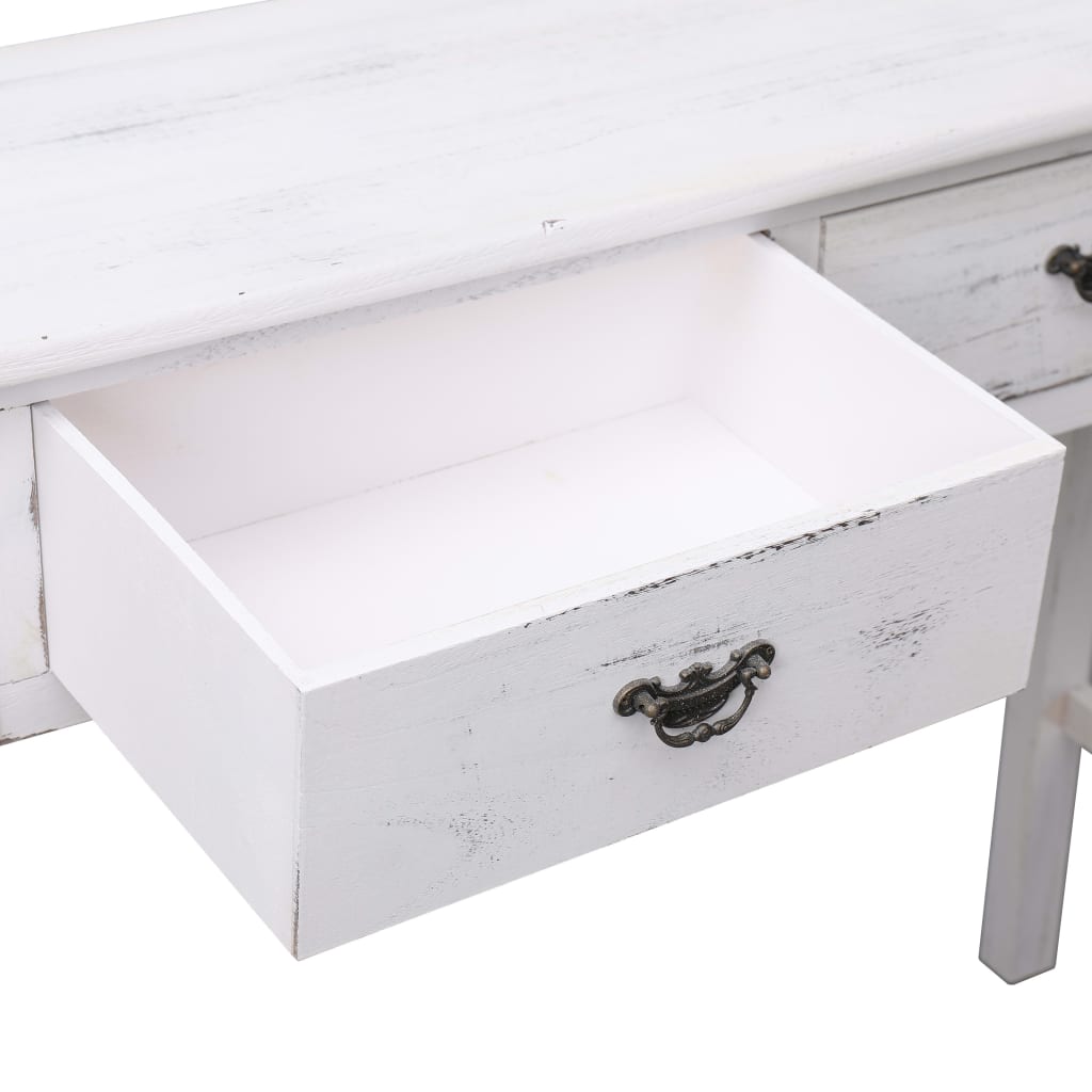 Console Table Antique White - 90×30×77cm