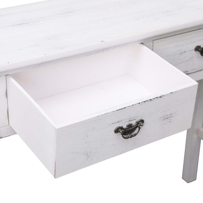 Console Table Antique White - 90×30×77cm