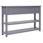 Sideboard Wood 3 Drawers Grey