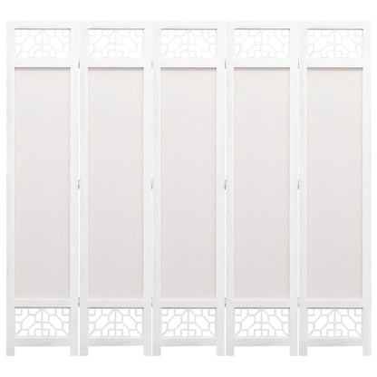 5-Panel Room Divider Cream