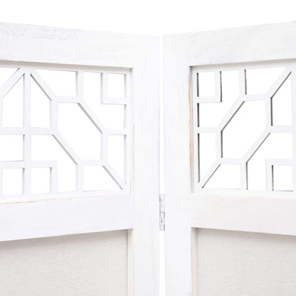 5-Panel Room Divider Cream