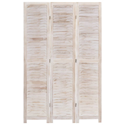 3-Panel Room Divider White