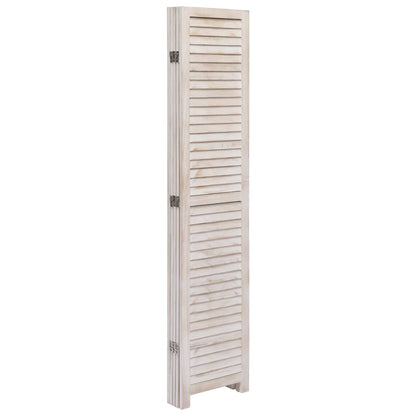 5-Panel Room Divider White - 175×165cm
