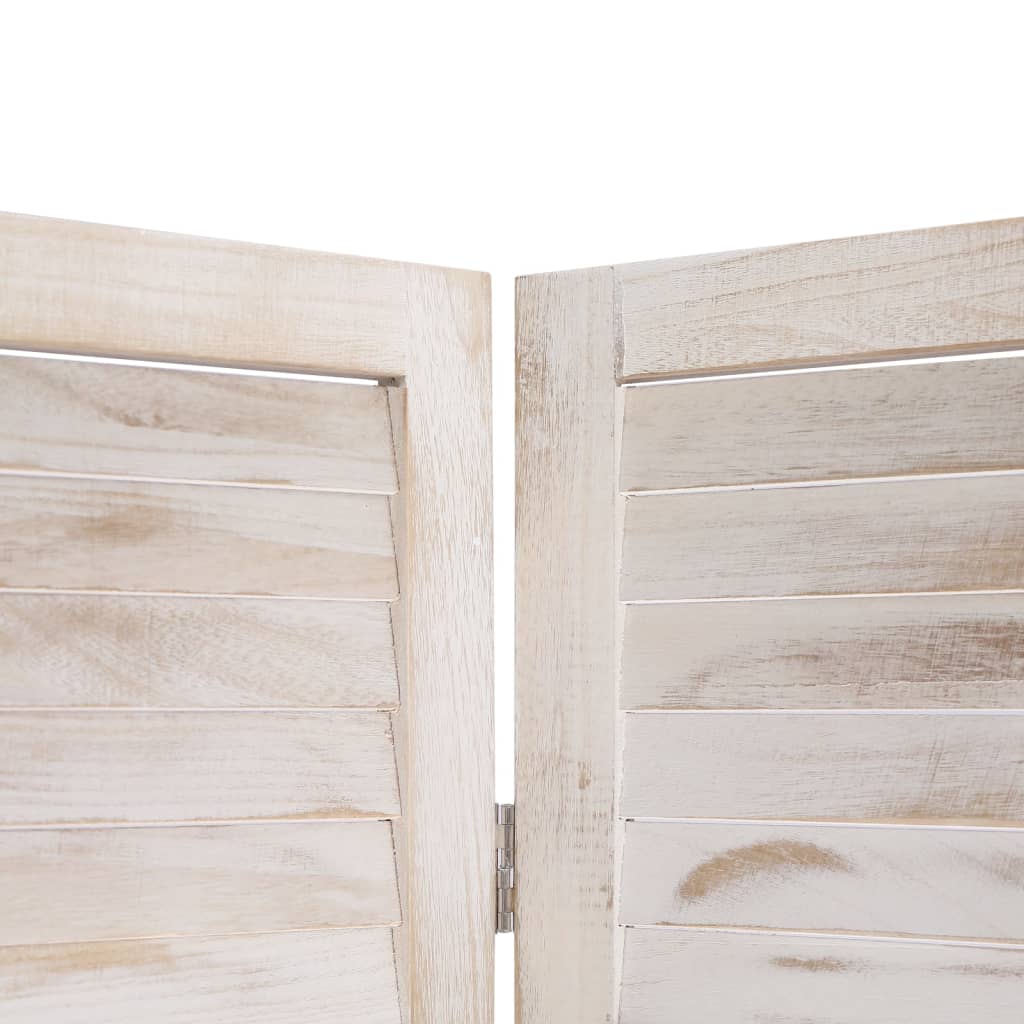 5-Panel Room Divider White - 175×165cm