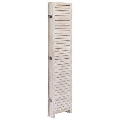 6-Panel Room Divider White - 210×165cm