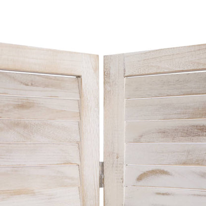 6-Panel Room Divider White - 210×165cm