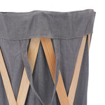 Folding Laundry Basket Grey