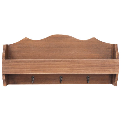 Wall Mounted Coat Rack Brown - 50×10×23cm