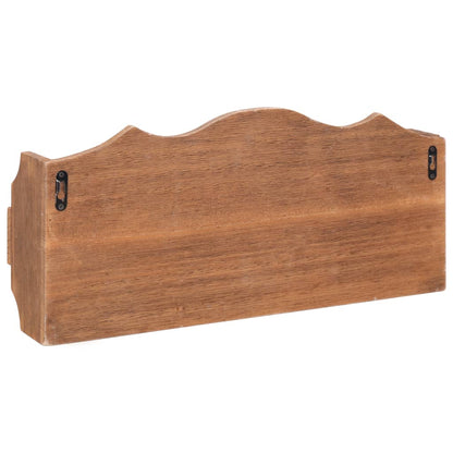 Wall Mounted Coat Rack Brown - 50×10×23cm
