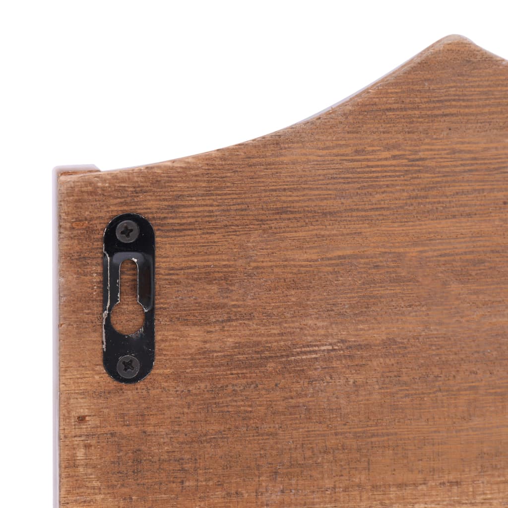 Wall Mounted Coat Rack Brown - 50×10×23cm