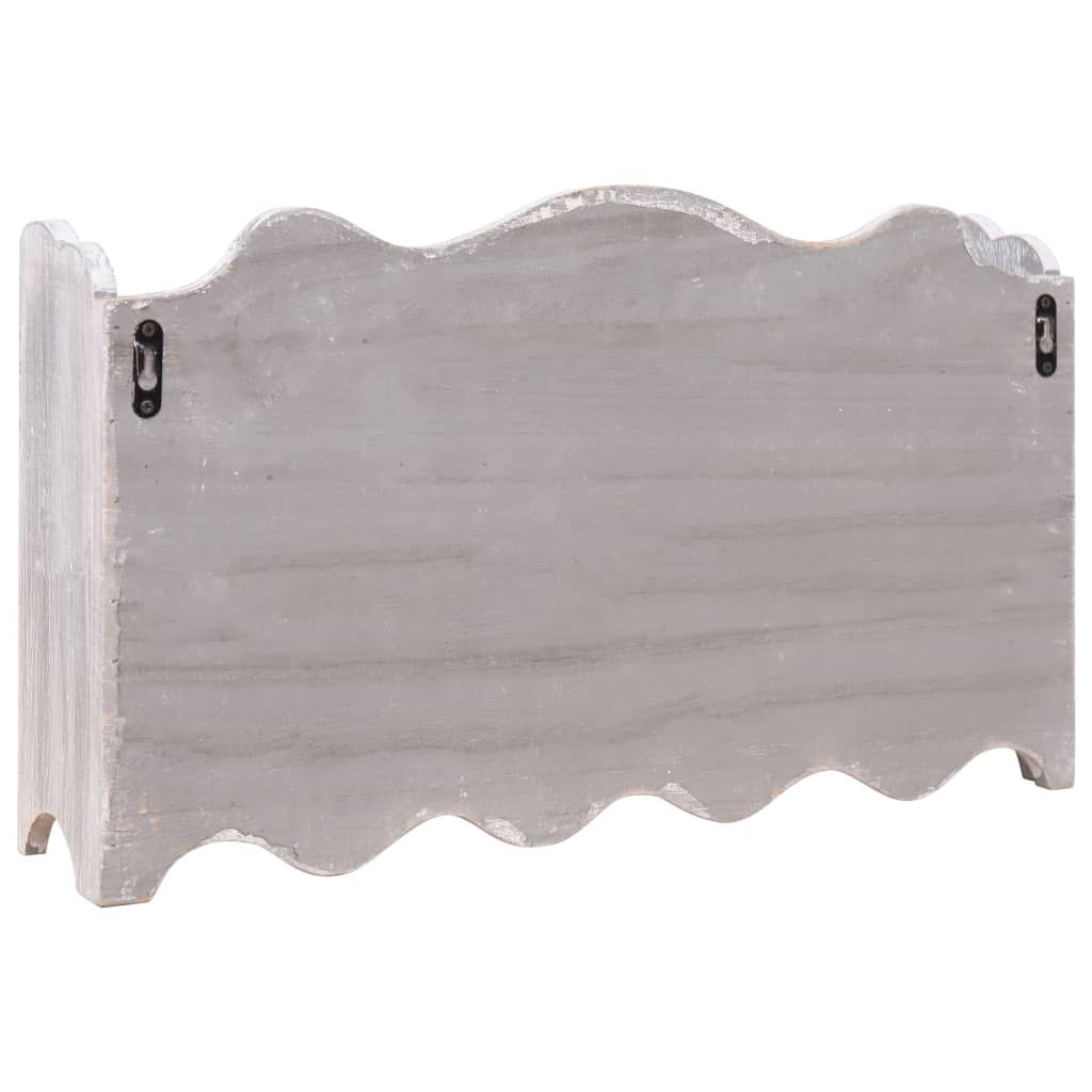 Wall Mounted wood Coat Rack Grey
