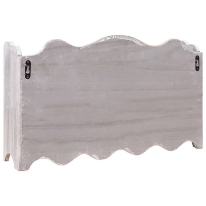 Wall Mounted wood Coat Rack Grey