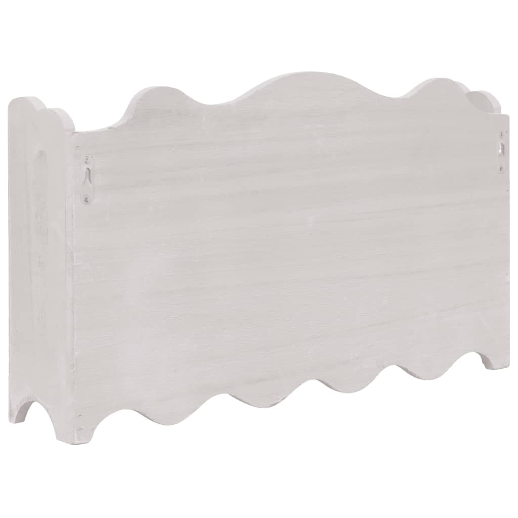 Wall Mounted wood Coat Rack White