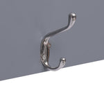 Wall Mounted Coat Rack WELCOME Grey