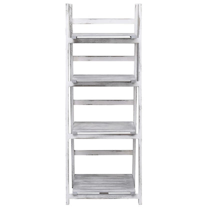 4-Tier Plant Stand Grey