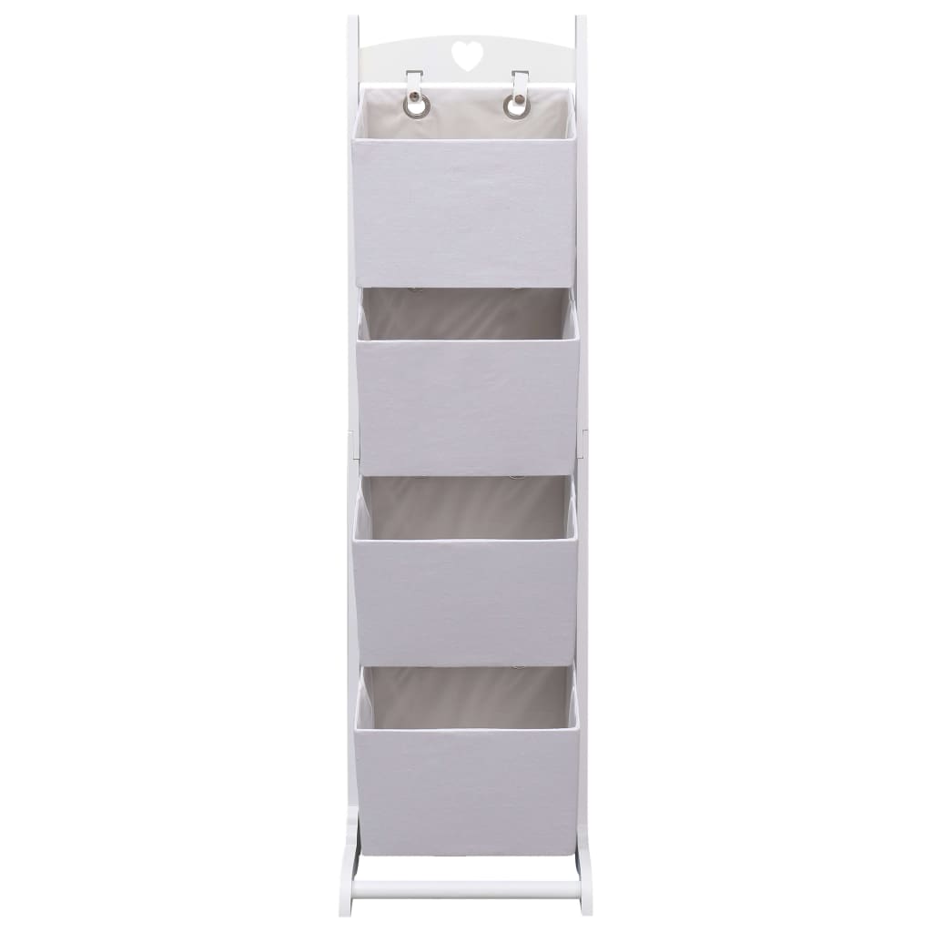 4-Layer Basket Rack White
