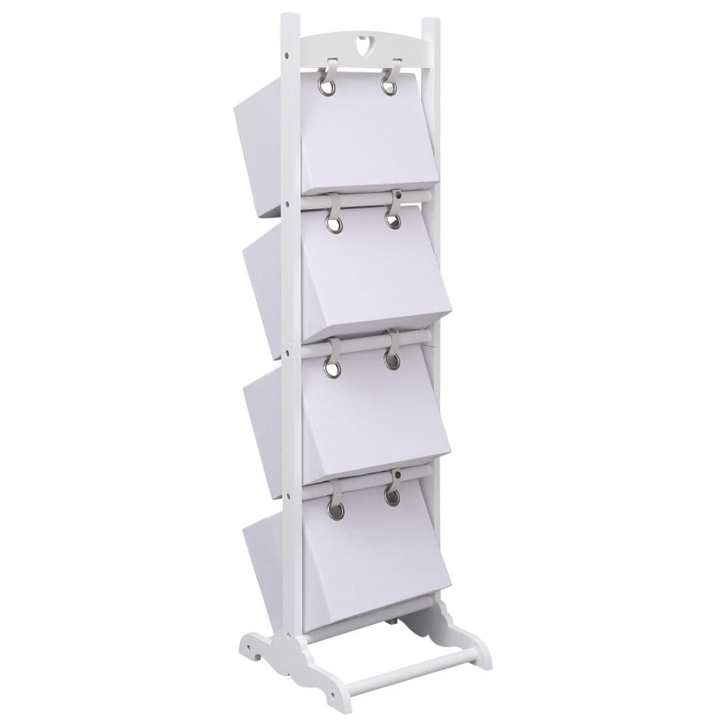 4-Layer Basket Rack White