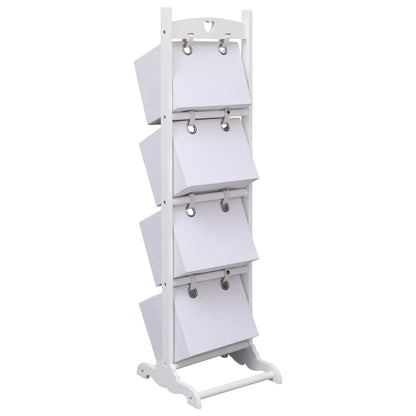 4-Layer Basket Rack White
