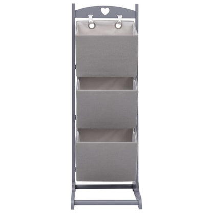 3-Layer Basket Rack Dark Grey