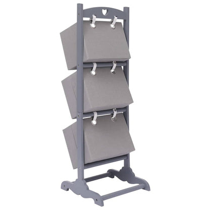 3-Layer Basket Rack Dark Grey