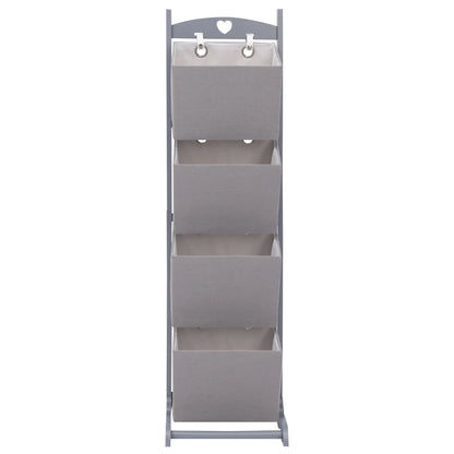 4-Layer Basket Rack Dark Grey
