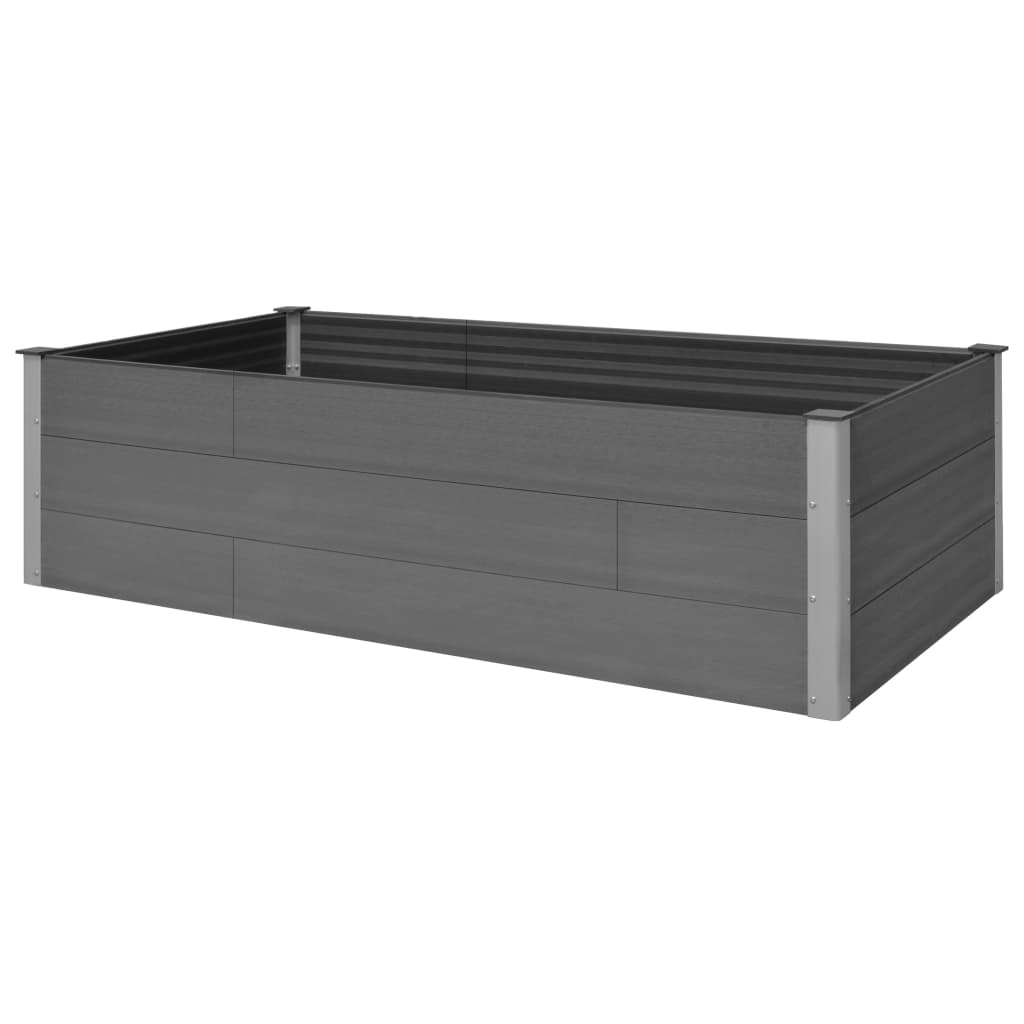 Garden Planter Grey WPC - 200×100×54cm