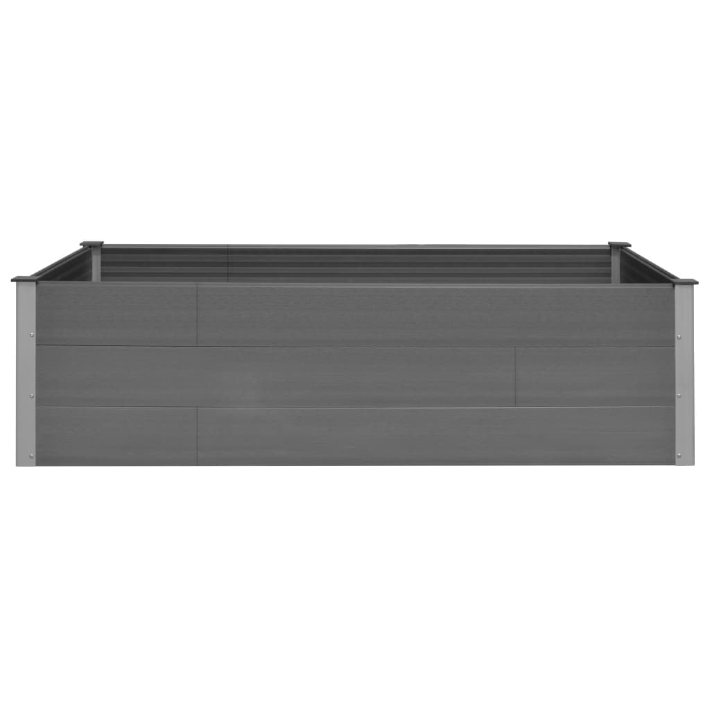 Garden Planter Grey WPC - 200×100×54cm