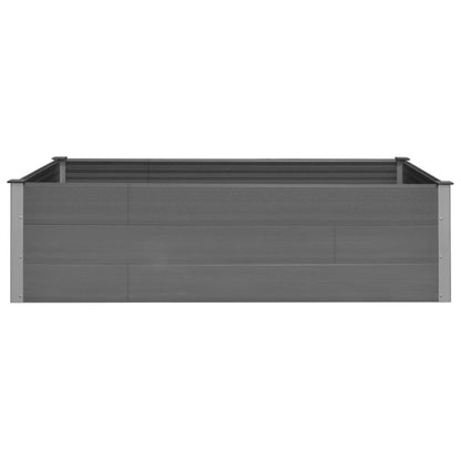 Garden Planter Grey WPC - 200×100×54cm