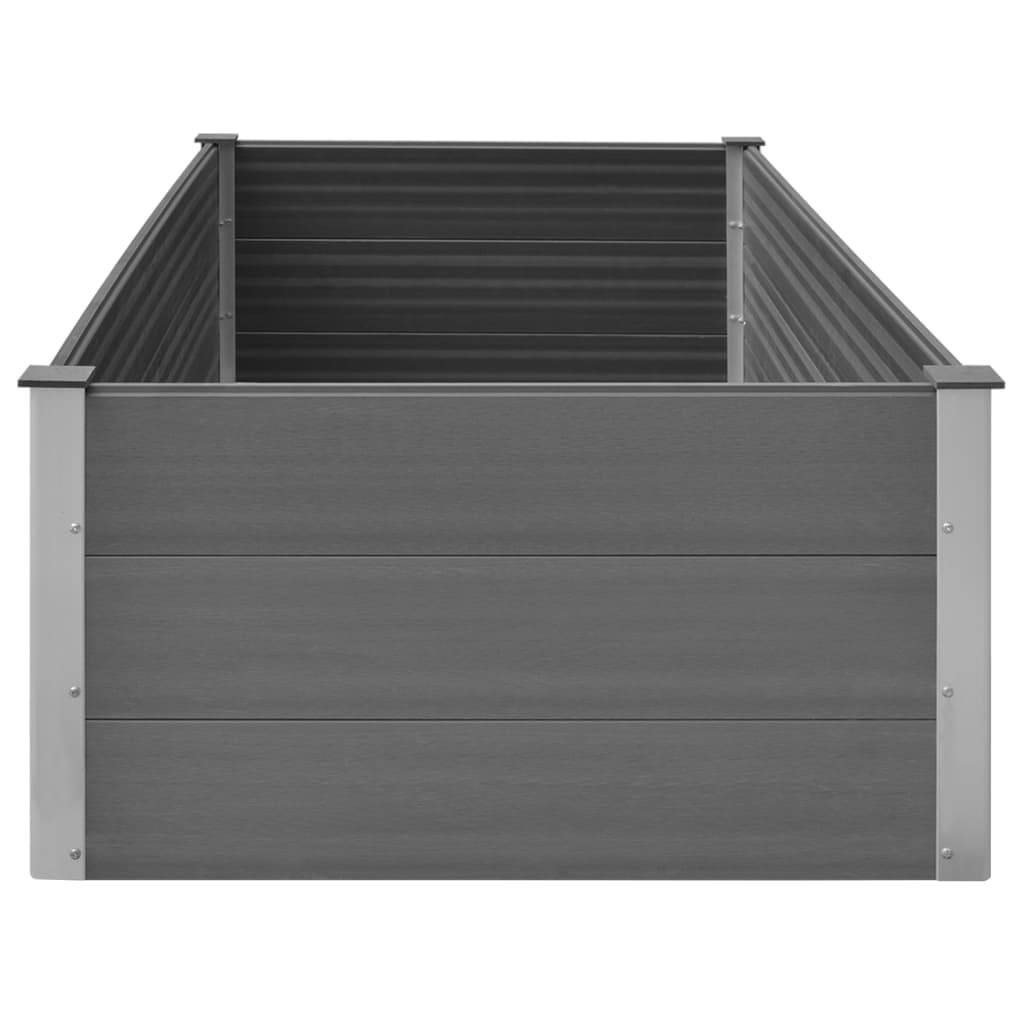 Garden Planter Grey WPC - 200×100×54cm