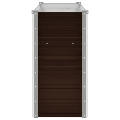 45717 Garden Raised Bed Brown 160x40x77 cm Galvanised Steel