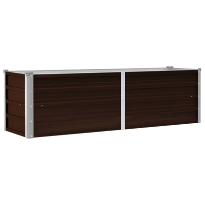 45718 Garden Raised Bed Brown Galvanised Steel