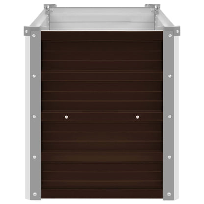 45718 Garden Raised Bed Brown Galvanised Steel