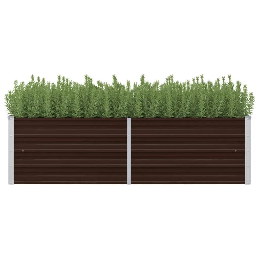 45718 Garden Raised Bed Brown Galvanised Steel