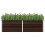 45718 Garden Raised Bed Brown 160x40x45 cm Galvanised Steel