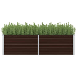 45718 Garden Raised Bed Brown Galvanised Steel