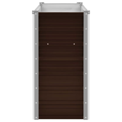 45719 Garden Raised Bed Brown 100x40x77 cm Galvanised Steel