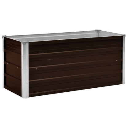 45720 Garden Raised Bed Brown 100x40x45 cm Galvanised Steel