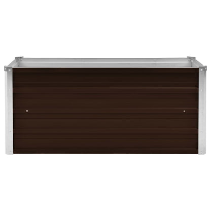 45720 Garden Raised Bed Brown 100x40x45 cm Galvanised Steel