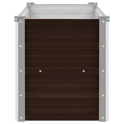 45720 Garden Raised Bed Brown 100x40x45 cm Galvanised Steel