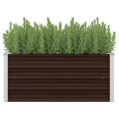45720 Garden Raised Bed Brown 100x40x45 cm Galvanised Steel