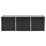 45726 Garden Raised Bed Anthracite 240x80x77 cm Galvanised Steel