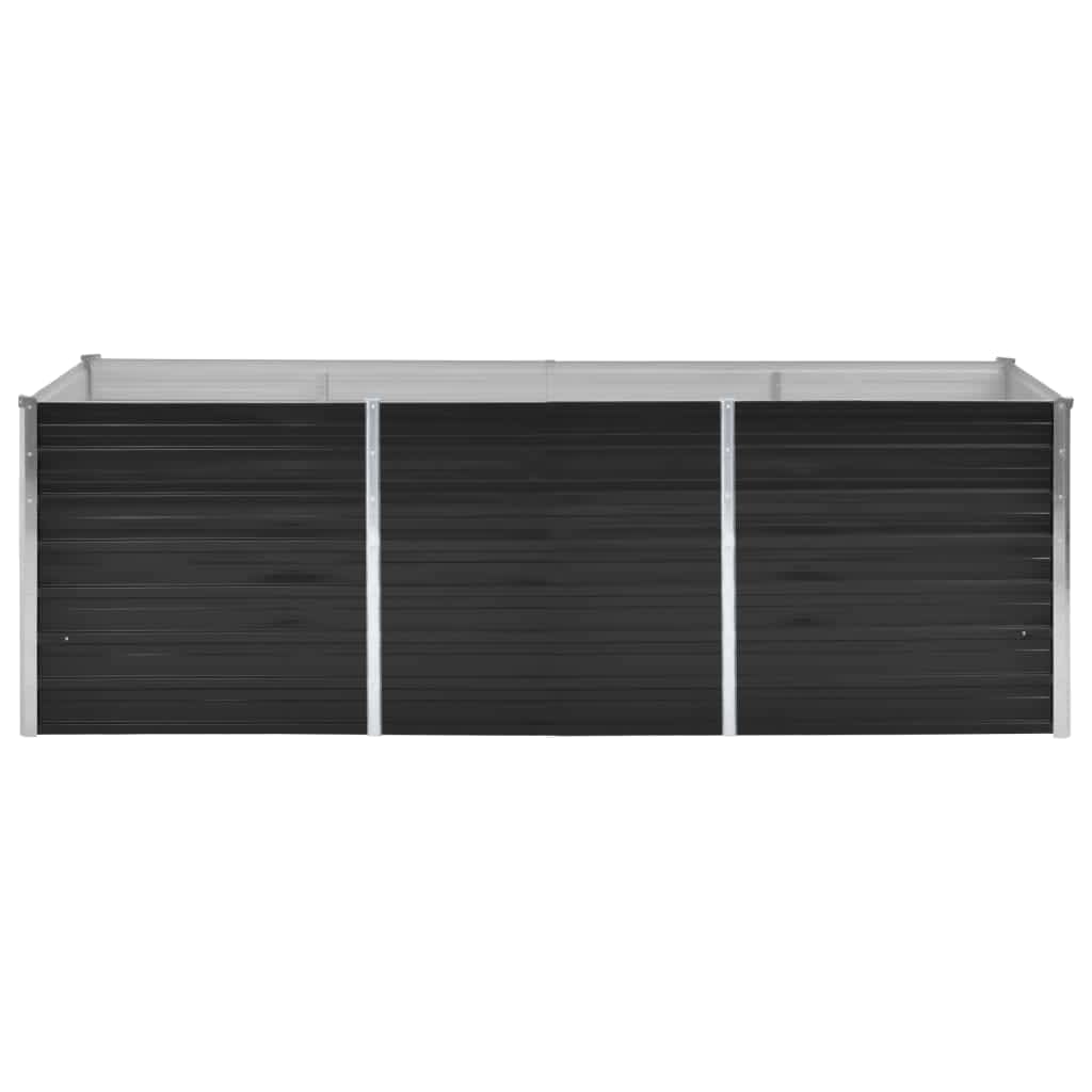 Garden Raised Bed Anthracite Galvanised Steel