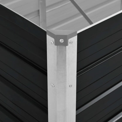 Garden Raised Bed Anthracite Galvanised Steel
