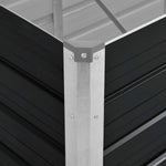 Garden Raised Bed Anthracite Galvanised Steel