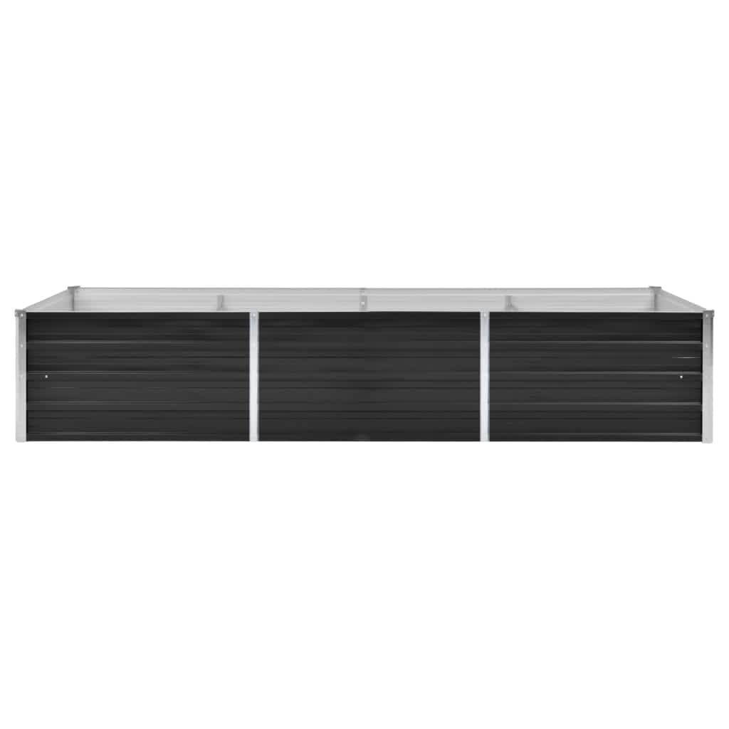 45727 Garden Raised Bed Anthracite 240x80x45 cm Galvanised Steel