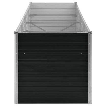 45728 Garden Raised Bed Anthracite 320x80x77 cm Galvanised Steel