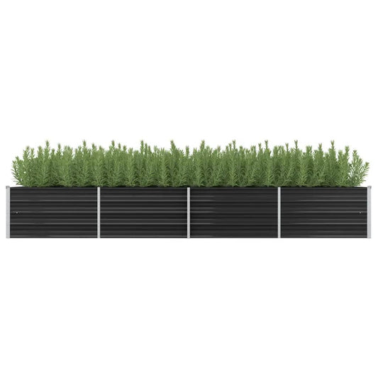 45729 Garden Raised Bed Anthracite 320x80x45 cm Galvanised Steel
