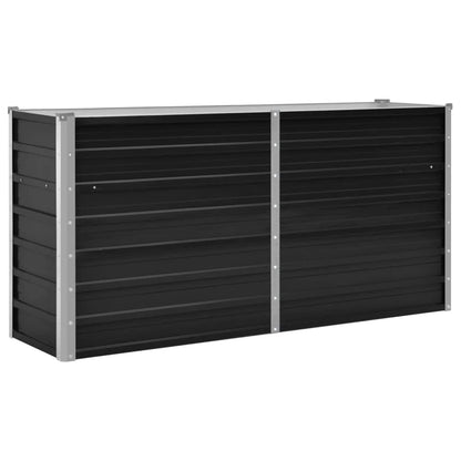 45730 Garden Raised Bed Anthracite 160x40x77 cm Galvanised Steel